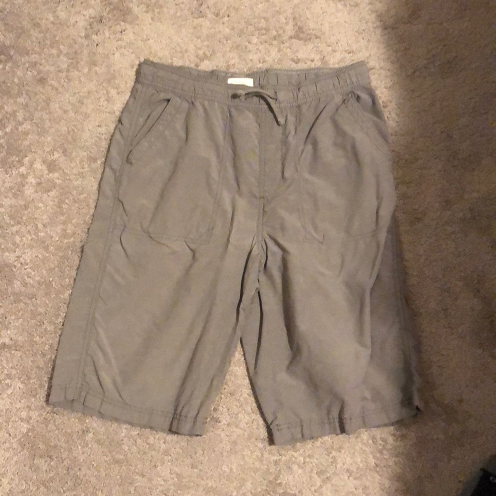 Grey cargo shorts